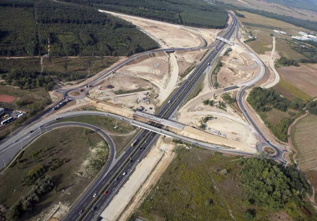 Betontechnológia - M0-M31 autópálya csomópont