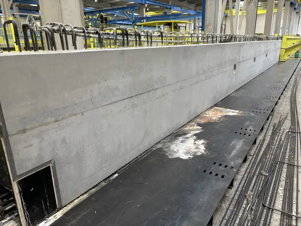 Betontechnologiai tervezés - előregyártott szelemenek betonösszetételének tervezése