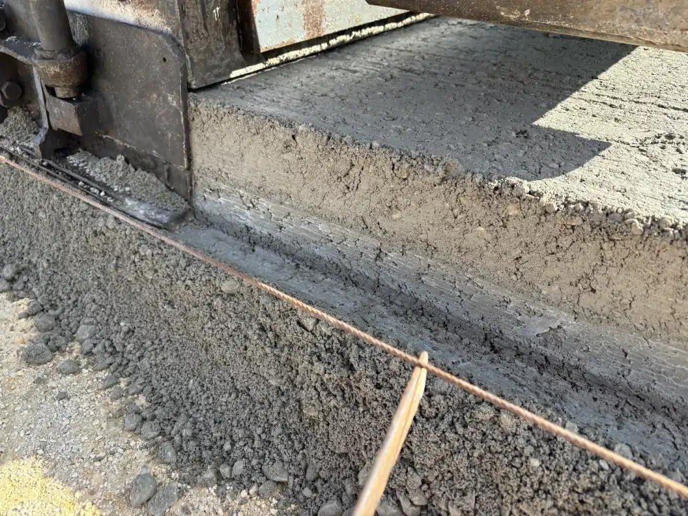 Termékfejlesztés - egyedi térburkolat betonösszetétel fejlesztése-építéshelyszíni betontechnológusi felügyelet Türje